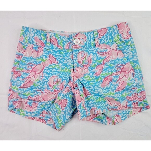 Lilly Pulitzer Callahan Short in Lobstah Roll Size 00 100% Cotton - Picture 1 of 4